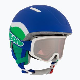 Cască de schi pentru copii  HEAD Mojo Set + Gogle Jr blue/green/silver red