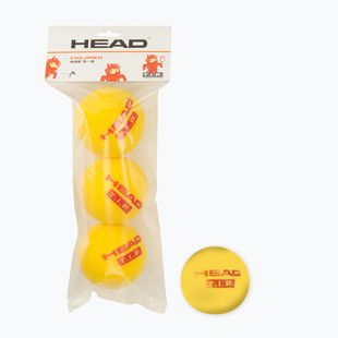 Mingi de tenis pentru copii HEAD Tip Red Foam 3 buc galben 578363