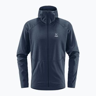 Tricou de trekking pentru bărbați Haglöfs Skuta Hood Hood albastru marin 605071