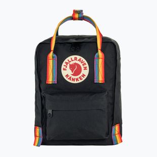 Rucsac de oraș Fjällräven Kanken Rainbow Mini 7 l black/rainbow pattern