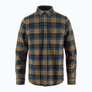 Cămașă pentru bărbați Fjällräven Singi Heavy Flannel dark navy/buckwheat brown