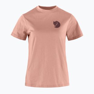 Tricou de trekking pentru femei Fjällräven Fox Boxy Logo dusty rose