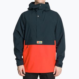 Jachetă de ploaie pentru femei Fjällräven Vardag Hydratic Anorak dark navy/flame orange