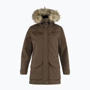 Geacă călduroasă de damă Fjällräven Nuuk Parka dark oak