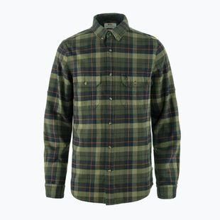 Cămașă pentru bărbați Fjällräven Singi Heavy Flannel black/deep forest