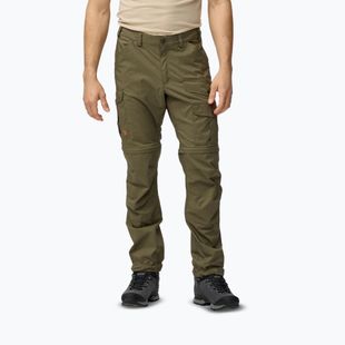 Pantaloni de trekking pentru bărbați Fjällräven Vidda Pro Lite Zip Off laurel green