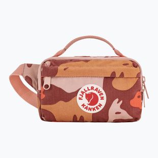 Borsetă Fjällräven Kanken Graphics Hip Pack chalk rose/hidden animals