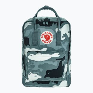 Rucsac de oraș Fjällräven Kanken Graphics Laptop 15" 18 l nimbus blue/hidden animals