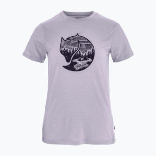Tricou pentru femei Fjällräven Abisko Wool Fox lavender mist/ dark navy