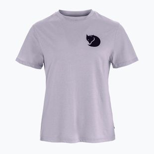Tricou pentru femei Fjällräven Fox Boxy Logo lavender mist