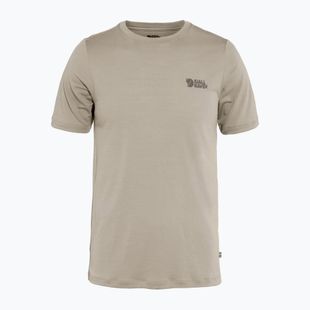 Tricou pentru bărbați Fjällräven Abisko Wool Logo light fossil