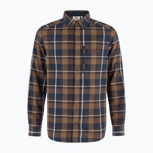 Cămașă pentru bărbați Fjällräven Fjällglim Regular wood brown/black oak