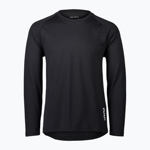 Longsleeve de ciclism pentru bărbați POC DH Jersey carbon black
