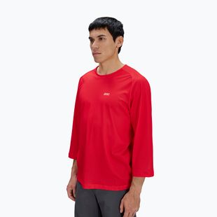 Tricou de ciclism pentru bărbați POC Motion Air Jersey 3/4 prismane red