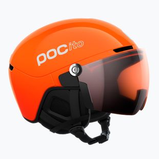 Cască de schi pentru copii POC POCito Obex Visor S2 Jr fluorescent orange