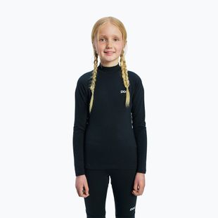 Bluză termoactivă pentru copii POC Layer Merino Mock Neck Jersey Jr uranium black
