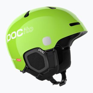 Cască de schi pentru copii POC POCito Fornix MIPS fluorescent yellow/green