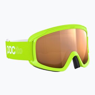 Ochelari de schi pentru copii POC POCito Opsin fluorescent yellow/green/partly sunny light orange