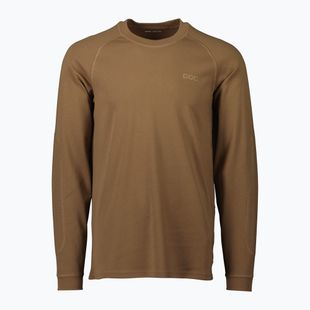 Tricou de trekking pentru bărbați POC Poise Crew jasper brown