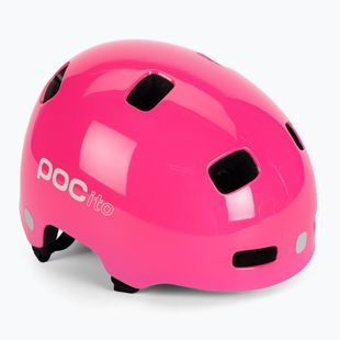 Cască de bicicletă pentru copii POC POCito Crane MIPS fluorescent pink