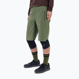 Pantaloni scurți de ciclism pentru femei POC Essential Enduro epidote green