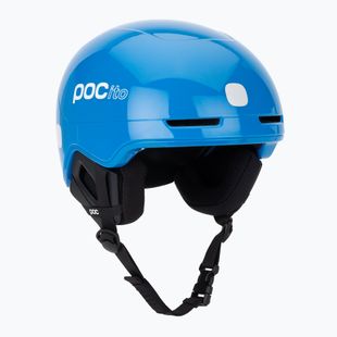 Căști de schi pentru copii POC POCito Obex MIPS fluorescent blue