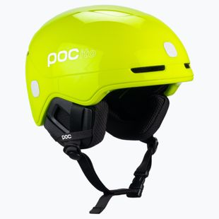 Căști de schi pentru copii POC POCito Obex MIPS fluorescent yellow/green