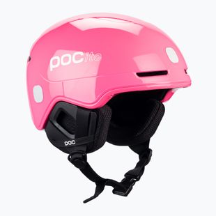 Căști de schi pentru copii POC POCito Obex MIPS fluorescent pink