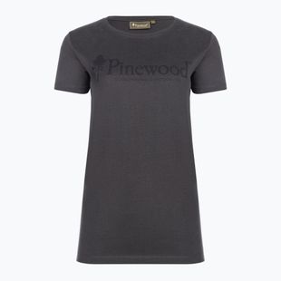 Tricou pentru femei Pinewood Outdoor Life dark anthracite