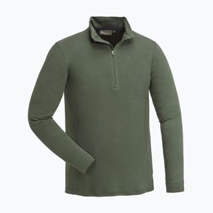 Bluză termoactivă pentru bărbați Pinewood Abisko Merino Base Layer Half Zip d.mossgreen