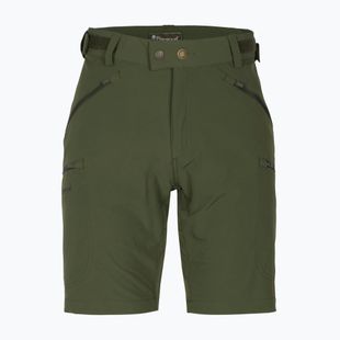 Pantaloni scurți de trekking pentru bărbați Pinewood Abisko Light Stretch, verde mușchi