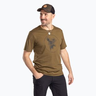 Tricou pentru bărbați Pinewood Moose olive
