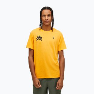 Tricou pentru bărbați  Peak Performance Explore Graphic blazing orange