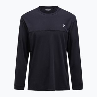 Longsleeve pentru bărbați Peak Performance Trail Wool Blend black
