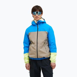 Geacă de ploaie pentru bărbați Peak Performance Trail Hipe Shell Jacket brilliant blue/beige/ sunny