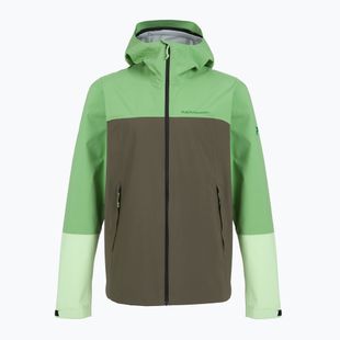 Geacă de ploaie pentru bărbați Peak Performance Trail Hipe Shell Jacket peppermint/pine needle/green