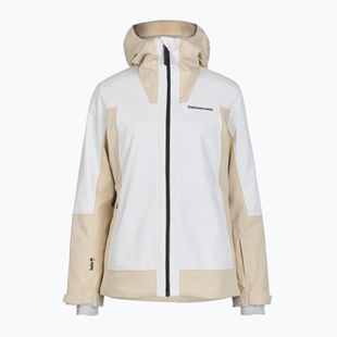 Geacă de schi pentru femei Perak Performance Rider Tech Insulated sand fog/off white