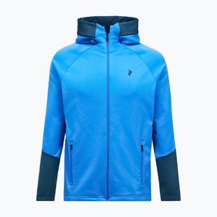 Bluză pentru bărbați Peak Performance Rider Essentials Zip Hood Azure Ascent/Mountain Lake