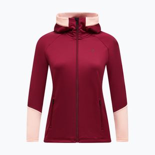 Bluză pentru femei Peak Performance Rider Essentials Zip Hood Vertical Zenith/Peach Fuzz