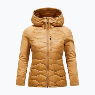 Geacă cu puf pentru femei Peak Performance Helium Hybrid Down Jacket Sierra Sand