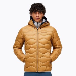 Geacă de puf pentru bărbați Peak Performance Helium Down Hood sierra sand