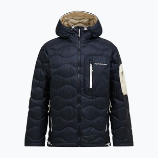 Geacă cu puf pentru bărbați Peak Performance Helium Utility Down Hood black/sand fog