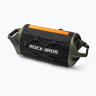 Geantă de bicicletă pentru ghidon Rockbros 30110045001 Bike Front Bag black/green/orange