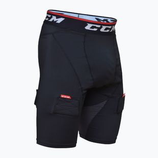 Pantaloni scurți de hochei pentru bărbați CCM Ribano Compresion Jock SR black