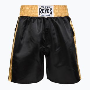 Pantaloni scurți de box pentru bărbați Cleto Reyes Satin Boxing black/gold