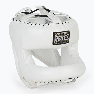 Cască de box Cleto Reyes With Round Face Bar white