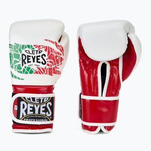 Mănuși de box Cleto Reyes Velcro Sparring red/white green red