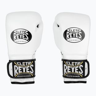 Mănuși de box Cleto Reyes Velcro Sparring white/black