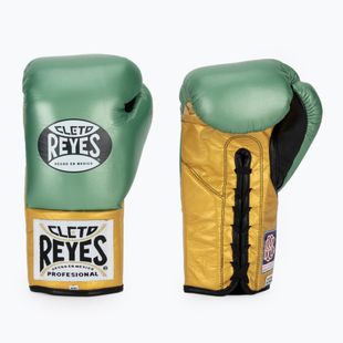 Mănuși de box Cleto Reyes Boxing Gloves creen metallic/gold