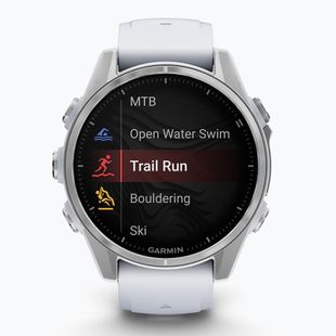 Ceas Garmin Fenix 8 43 mm Amoled silver/white stone